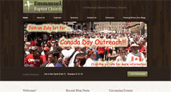 Desktop Screenshot of emmanuelbaptistchurchottawa.ca